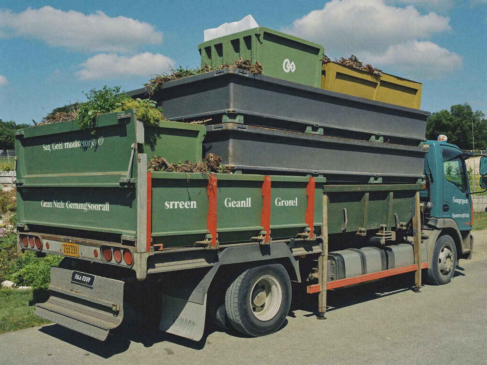 Camion trasporto verde